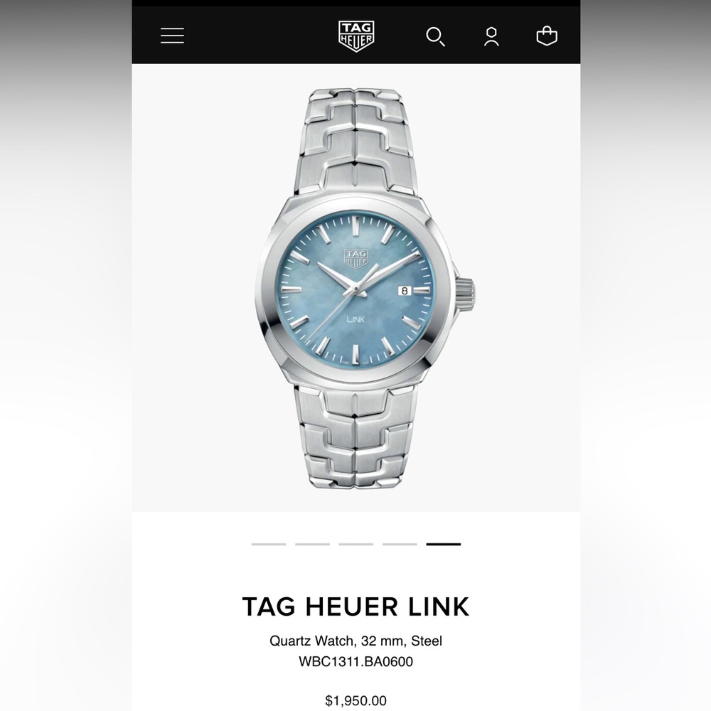 TAG HEUER LINK
Quartz Watch, 32 mm, Steel
WBC1311.BA0600